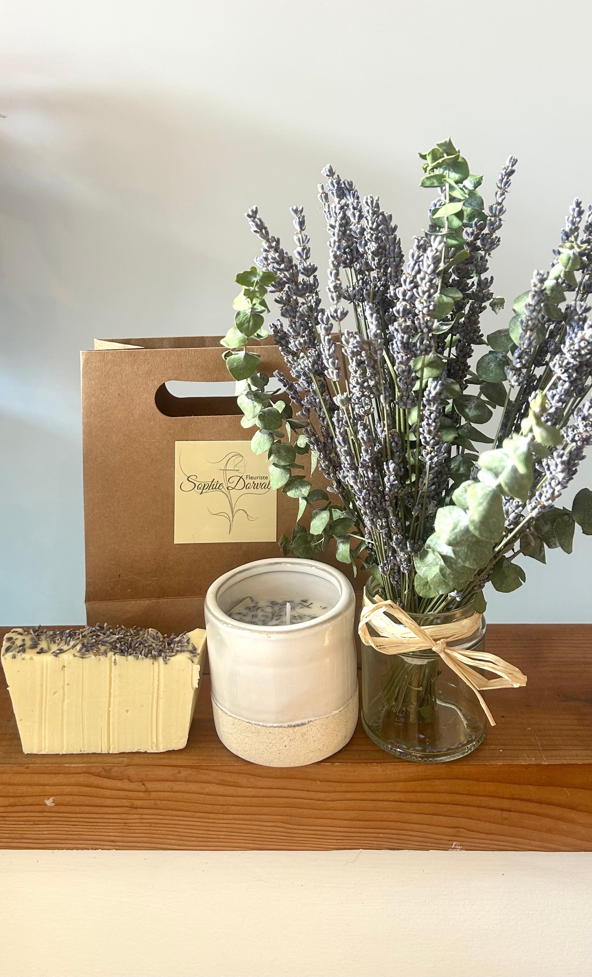 Sac cadeau lavande