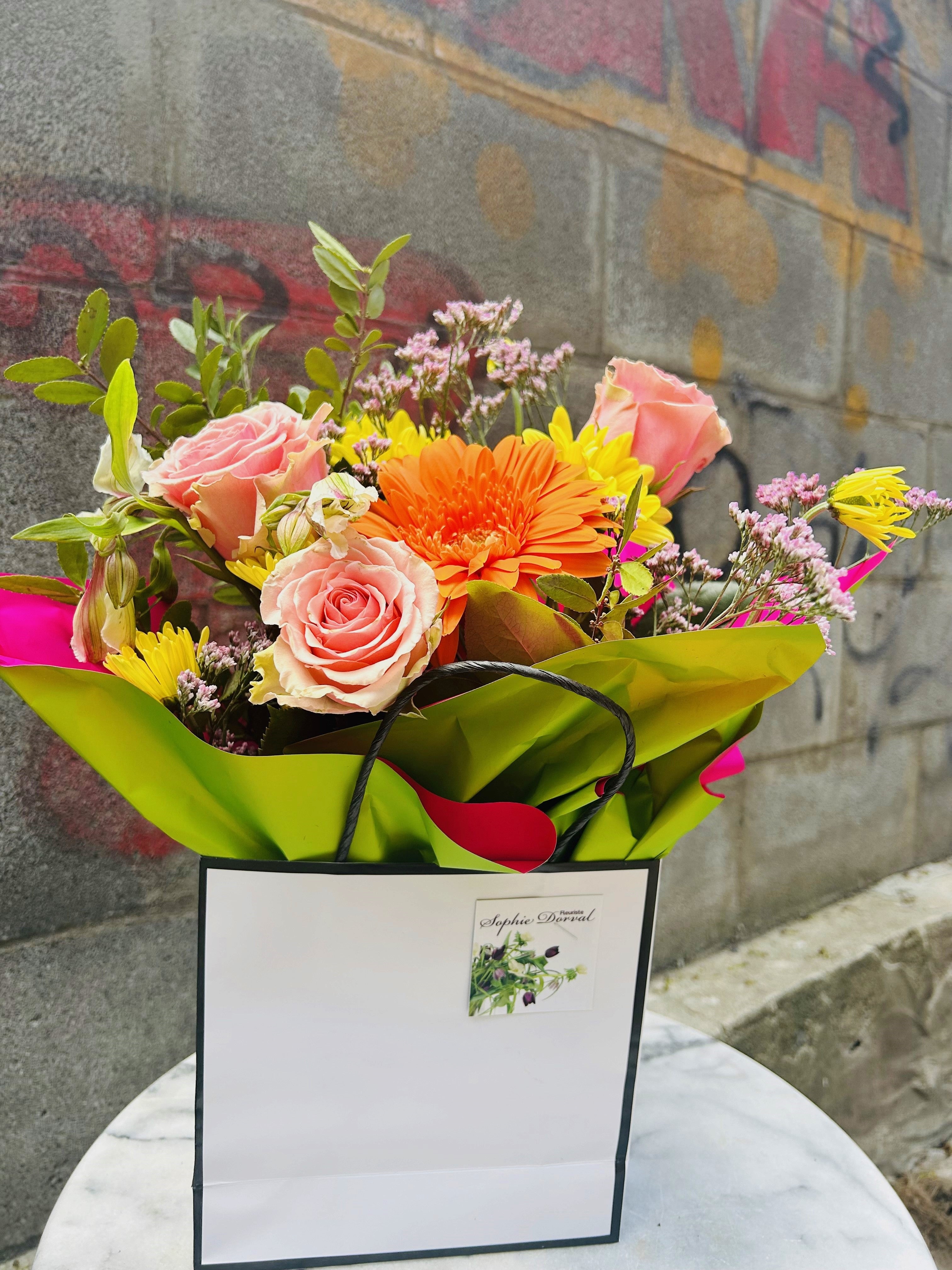 Sac de fleurs 70$ (style Noel disponible)